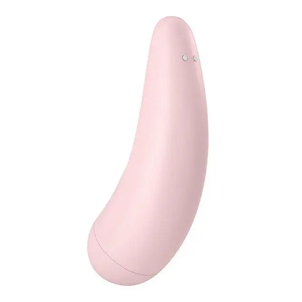 Satisfyer Curvy 2+ Air Clitoral Stimulator + Vibrator with App Control in vibrant pink