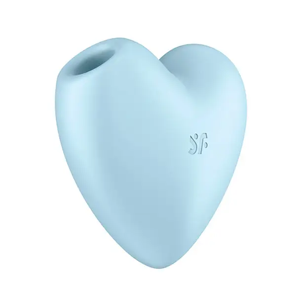 Satisfyer Cutie Heart Air Pulse Stimulator - Blue - Stimulators