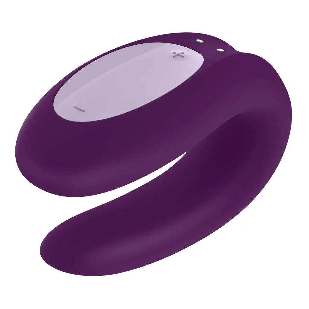 Satisfyer Vibrator Violet Satisfyer Double Joy Partner Vibrator at the Haus of Shag