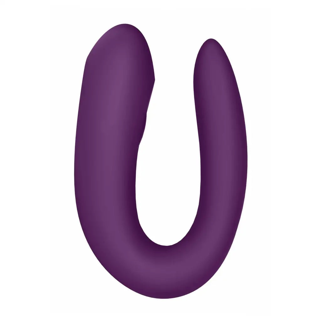 Satisfyer Vibrator Violet Satisfyer Double Joy Partner Vibrator at the Haus of Shag