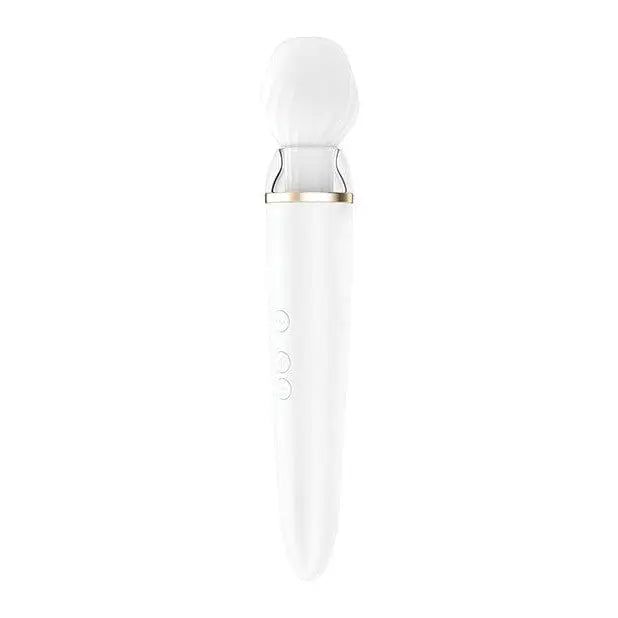 Satisfyer Double Wand-er electric toothbrush with gold trim and app control for versatile cleaning