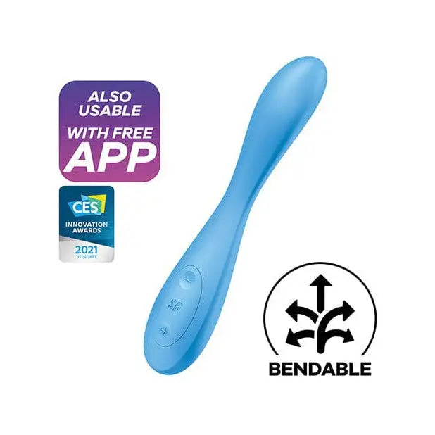 Satisfyer Vibrator Satisfyer G Spot Flex 4+ - Blue at the Haus of Shag