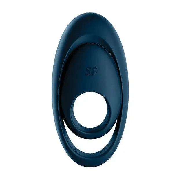 Satisfyer Penis Enhancement Satisfyer Glorious Duo Ring Vibrator - Dark Blue at the Haus of Shag