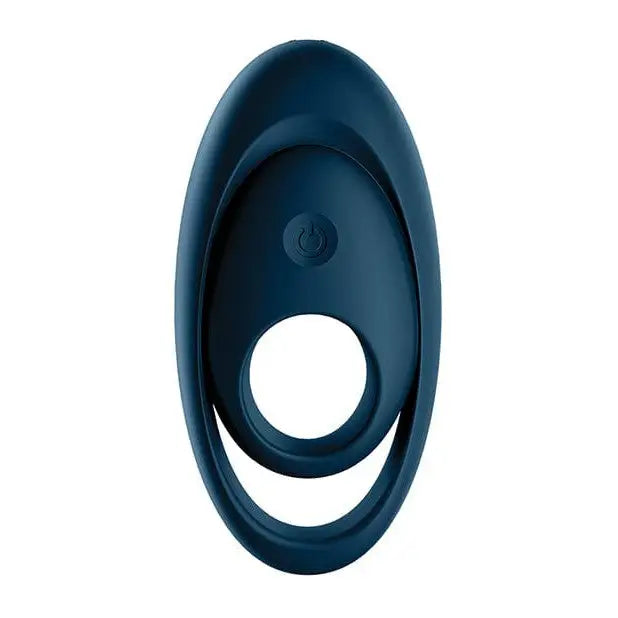 Satisfyer Penis Enhancement Satisfyer Glorious Duo Ring Vibrator - Dark Blue at the Haus of Shag