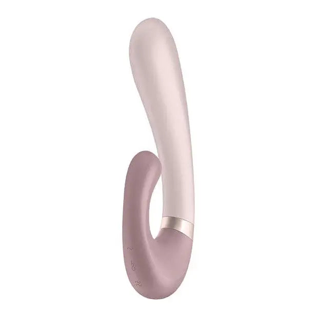 Curved Satisfyer Heat Wave pink personal massager with smooth surface for ultimate pleasure