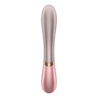 A pink and gold Satisfyer Hot Lover with black handle, an electric vibrating device