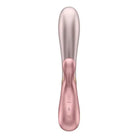 Close-up of pink and silver brush for Satisfyer Hot Lover product on white background