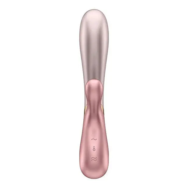 Close-up of pink and silver brush for Satisfyer Hot Lover product on white background