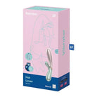 Close-up of a Satisfyer Hot Lover toy box featuring a rabbit-themed design