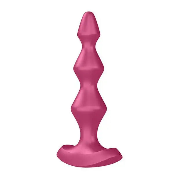 Satisfyer Lolli Plug: Pink plastic penis with a long tail for unique pleasure