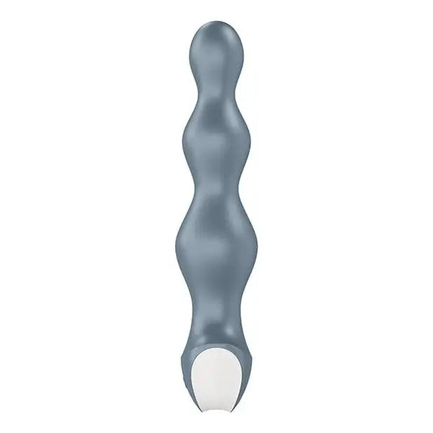 Satisfyer Lolli Plug: Vibrant blue and white design with a stable white base