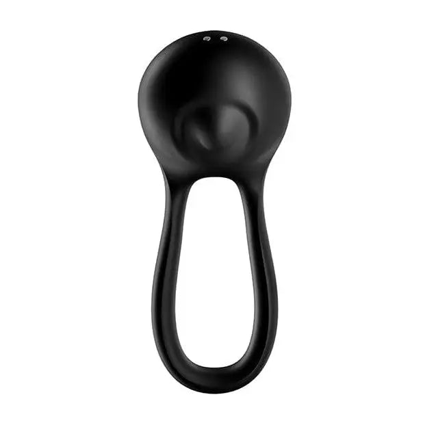 Satisfyer Majestic Duo Black: sleek device with bulbous head and loop-shaped handle