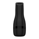 Black bottle with cap: Satisfyer Men Classic Reusable Masturbation Sleeve for entire penis