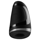 Close-up of black and silver Satisfyer Men Heat electric toothbrush