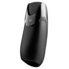 Sleek Satisfyer Men Vibration device with ergonomic design and ’SF’ branding in black