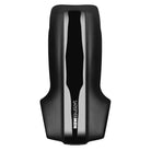 Close-up of Satisfyer Men Vibration showing black and white bike pedal with white logo