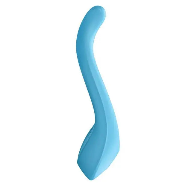 Blue Satisfyer Partner Multifun 1 is a flexible silicone product for versatile satisfaction