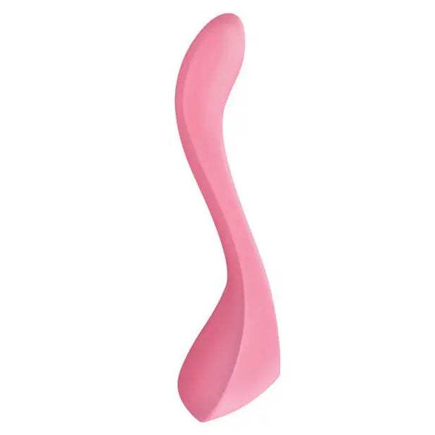 Satisfyer Partner Multifun pink lip on a white background