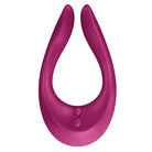 Satisfyer Partner Multifun 2 - Berry displaying the silicon silicone breasting device