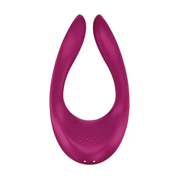 Satisfyer Partner Multifun 2 - Berry features a tear-shaped pink silicone design