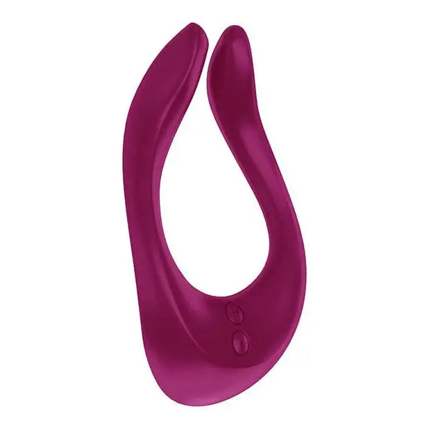 Satisfyer Partner Multifun 2 - Berry: Versatile silicone vibrating device for couples