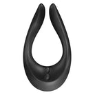 Satisfyer Partner Multifun 2 - Black silicon cocker on white background