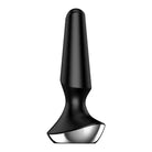 Black spoon handle of the Satisfyer Plug-ilicious 2 displayed for optimal functionality