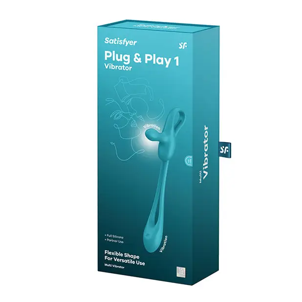 Satisfyer Plug & Play 1 Vibrator - Blue/Green - Stimulators