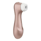 Satisfyer Pro 2 Vibration Light Gold - Pink and White Ceramic Pipe with White Handle