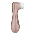 Satisfyer Pro 2 Vibration Light Gold - Pink and White Ceramic Hair Dryer on Display