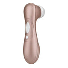 Satisfyer Pro 2 Vibration Light Gold - pink and white vibrating device for pleasure