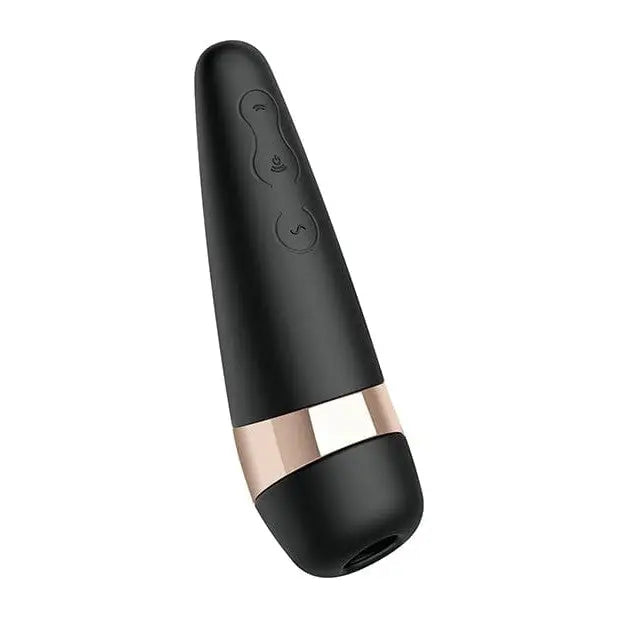 Satisfyer Pro 3 Vibration Black Gold with Pink Handle - Premium Pleasure Device