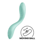 Mint green Satisfyer Rrrolling Pleasure with ’Moving Ball’ feature icon