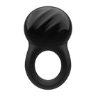 Satisfyer Signet Vibrating Cock Ring with black silicon ring and black ball for pleasure