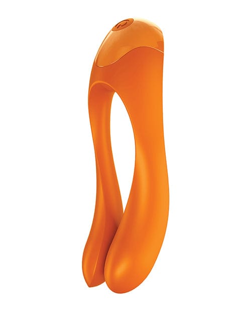 Satisfyer Stimulators Orange Satisfyer Candy Cane Dual Motor Finger Vibrator at the Haus of Shag