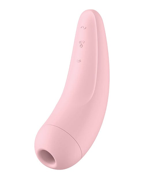 Satisfyer Stimulators Pink Satisfyer Curvy 2+ Air Clitoral Stimulator + Vibrator with App Control at the Haus of Shag