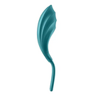 Blue plastic spoon with curved handle from Satisfyer Swordsman series - ergonomic design