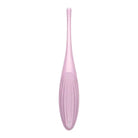 Satisfyer Twirling Joy: Pink toothbrush on white background enhances daily oral routine