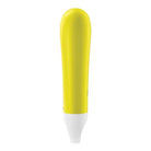 Yellow and white Satisfyer Ultra Power Bullet 1 with a white tip