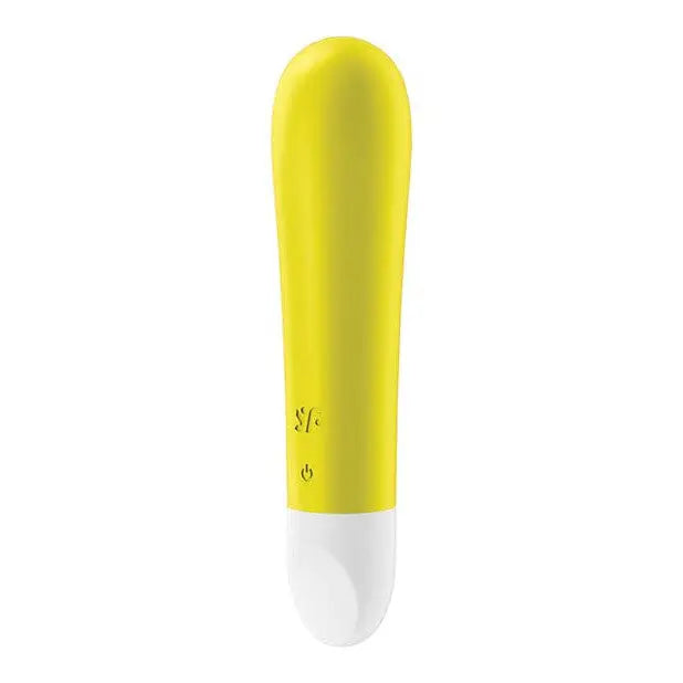 Yellow and white handle of Satisfyer Ultra Power Bullet 1 toy