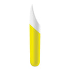 Yellow and white toothbrush featured in Satisfyer Ultra Power Bullet 7 display