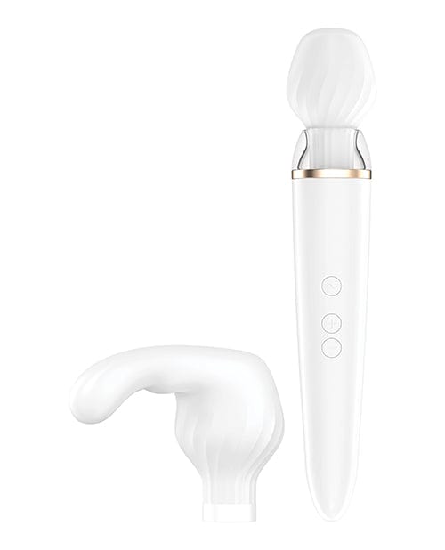 Satisfyer Wand Satisfyer Double Wand-er with Round and G-Spot Heads and App Control at the Haus of Shag