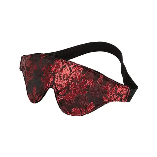 CalExotics Bondage Blindfolds & Restraints Scandal Black Out Eyemask -  Black/red at the Haus of Shag