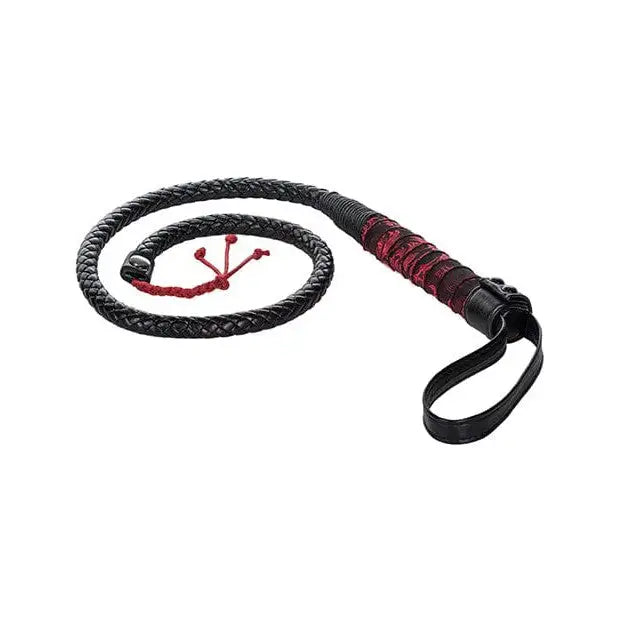 CalExotics Bondage Blindfolds & Restraints Scandal Bull Whip - Black/red at the Haus of Shag