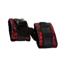 CalExotics Bondage Blindfolds & Restraints Scandal Control Cuffs - Black/red at the Haus of Shag