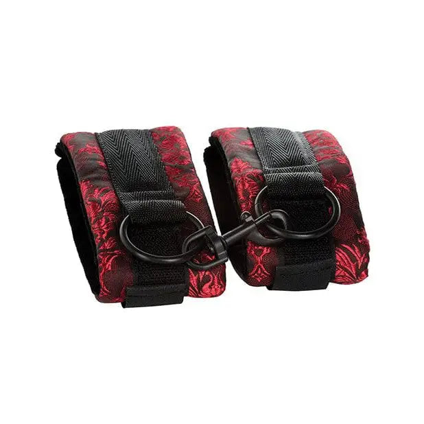 CalExotics Bondage Blindfolds & Restraints Scandal Universal Cuffs - Black/red at the Haus of Shag