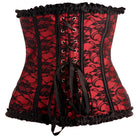 Master Series Scarlet Seduction Lace-up Corset And Thong - Corset