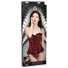 Master Series Scarlet Seduction Lace-up Corset And Thong - Large - Corset