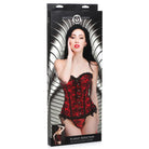 Master Series Scarlet Seduction Lace-up Corset And Thong - Medium - Corset