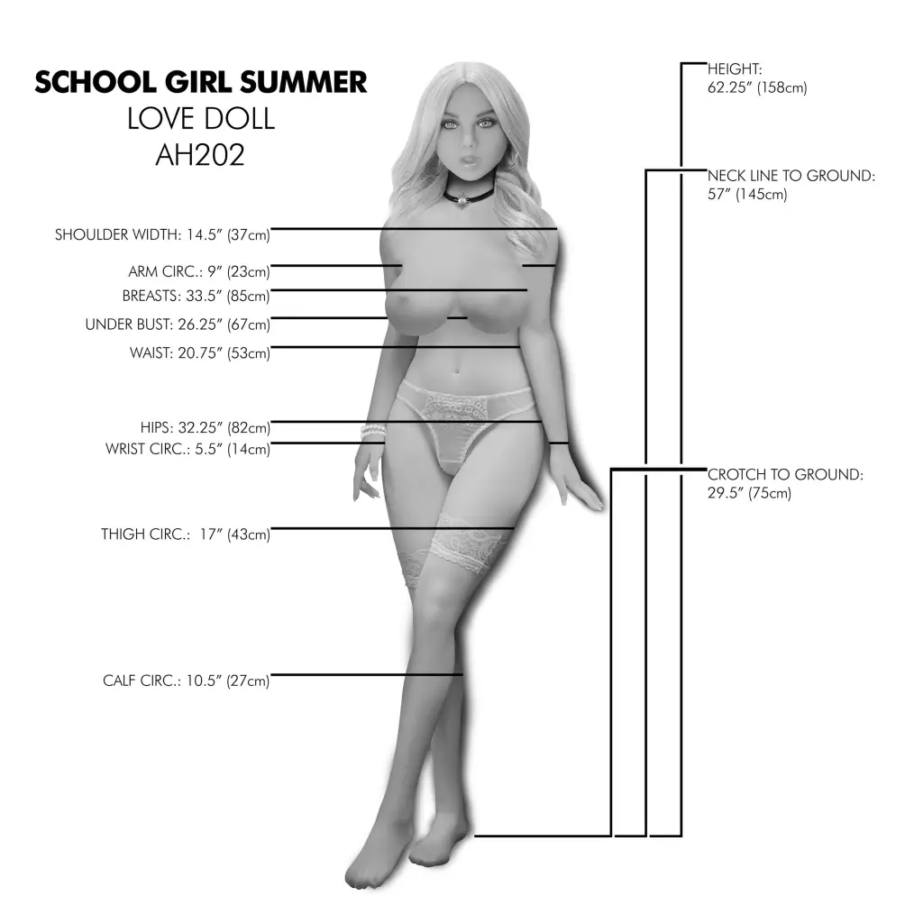 School Girl Summer Love Doll - Full Body Doll